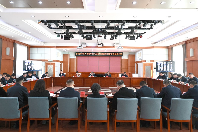 省审计厅举办深入贯彻中央八项规定精神<br>学习教育专题读书班